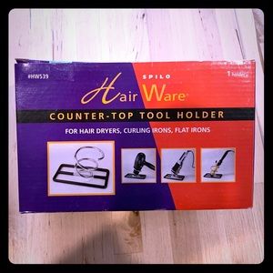 Spilo hair tool countertop holder